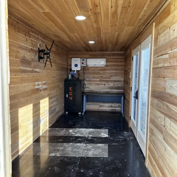 Conteneur maritime de 20 pieds, bureau solaire et hors réseau – Image 4