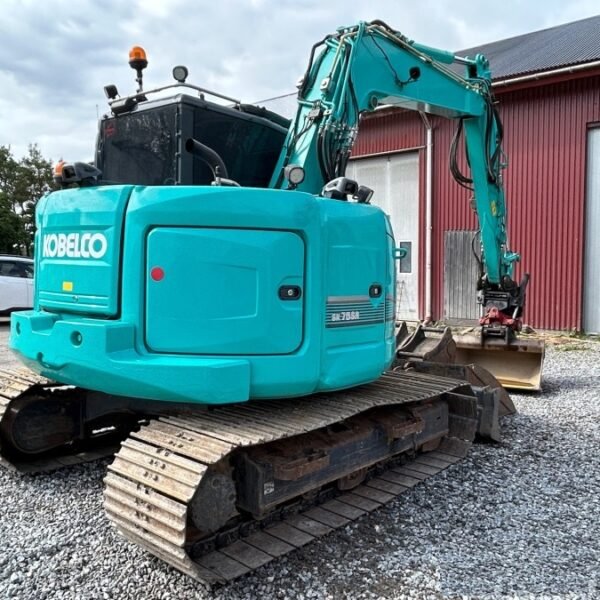 Mini-pelle Kobelco SK75SR-3E (2016) – 7,5T – Occasion – Image 2