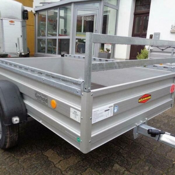 Remorque bagagère 750 kg – ridelles aluminium – 100 km/h