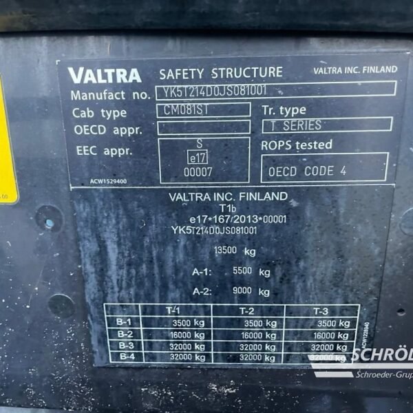Tracteur Valtra T214 Direct SmartTouch RTK – 2018 – 231 ch – Image 6